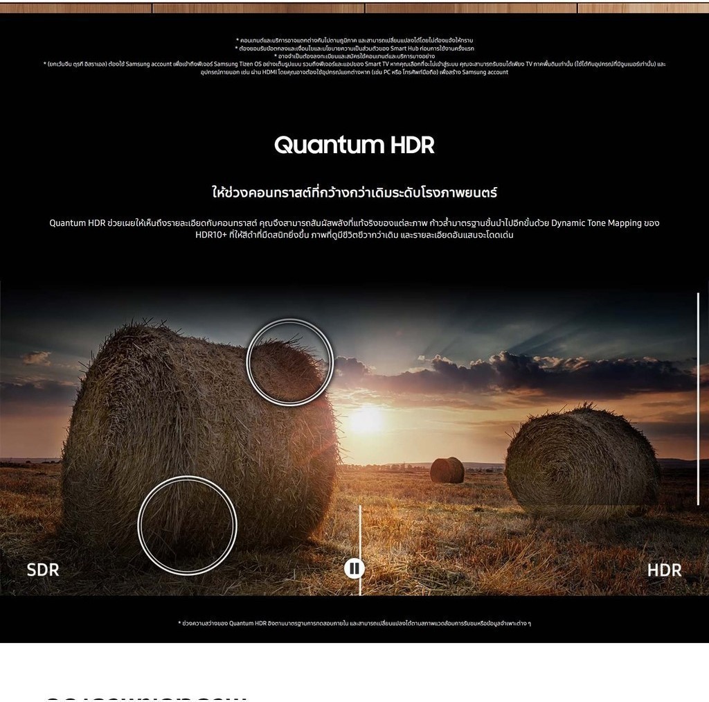 SAMSUNG [จัดส่งฟรี] QE1D 4K Tizen OS Smart TV 65 นิ้ว QE1D Series รุ่น QA65QE1DAKXXT Samsung