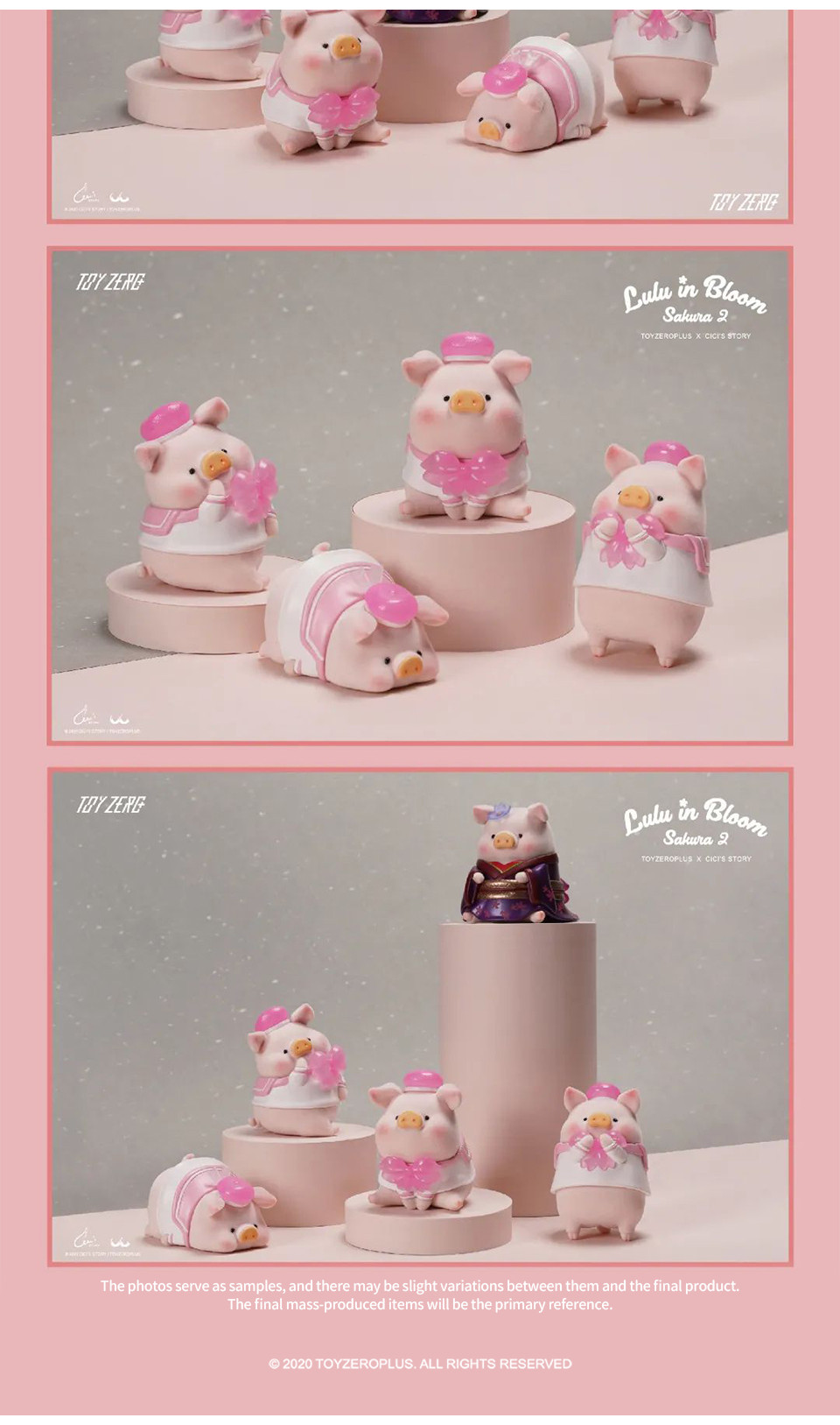 52TOYS Lulu The Piggy My Sweet Farm Garden - Action Figure Misteriosa In PVC/ABS, Collezionabile, Decorazione Da Scrivania, 6-7 Cm - 3