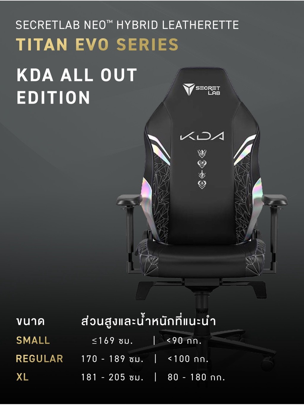 Secretlab TITAN Evo —League of Legends K/DA ALL OUT Edition (Size R)