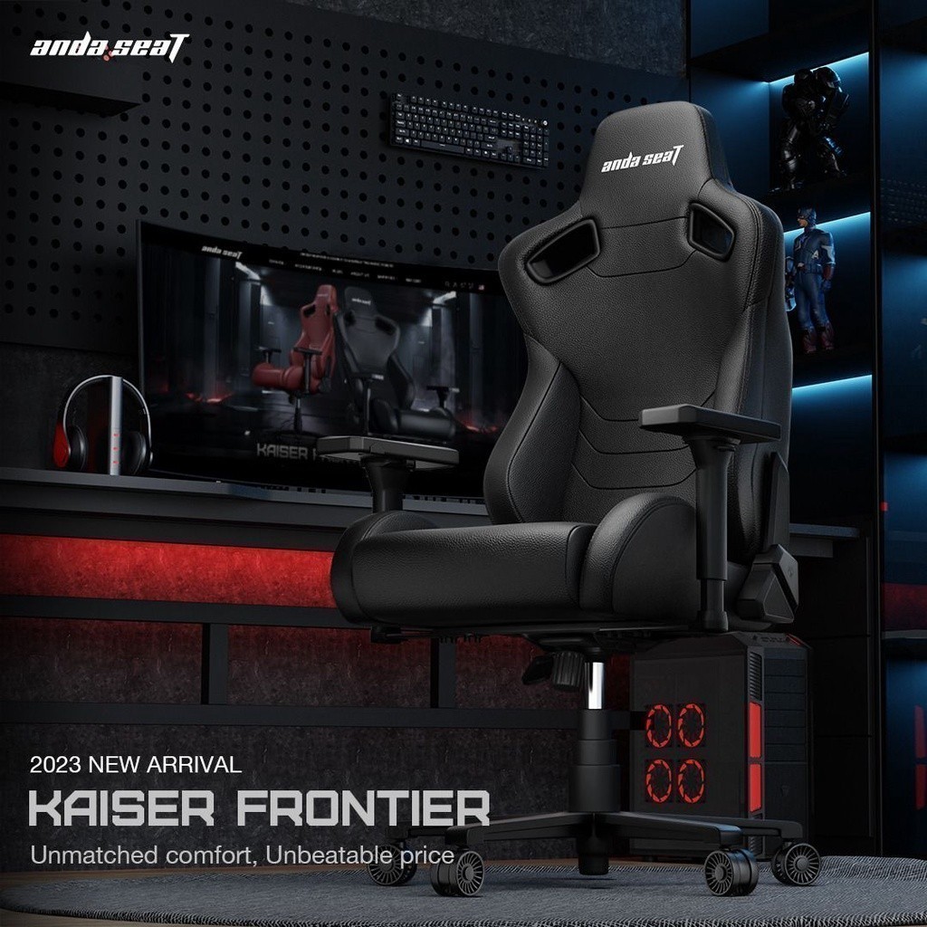 Anda Seat Kaiser Frontier Series Premium Gaming Chair เก้าอี้สีแดง (AD12Y) อันดาซีท ไคเซอร์ ฟรอนเทียร์ เก้าอี้เกมมิ่งเพื่อสุขภาพ Ergonomic E-Sport