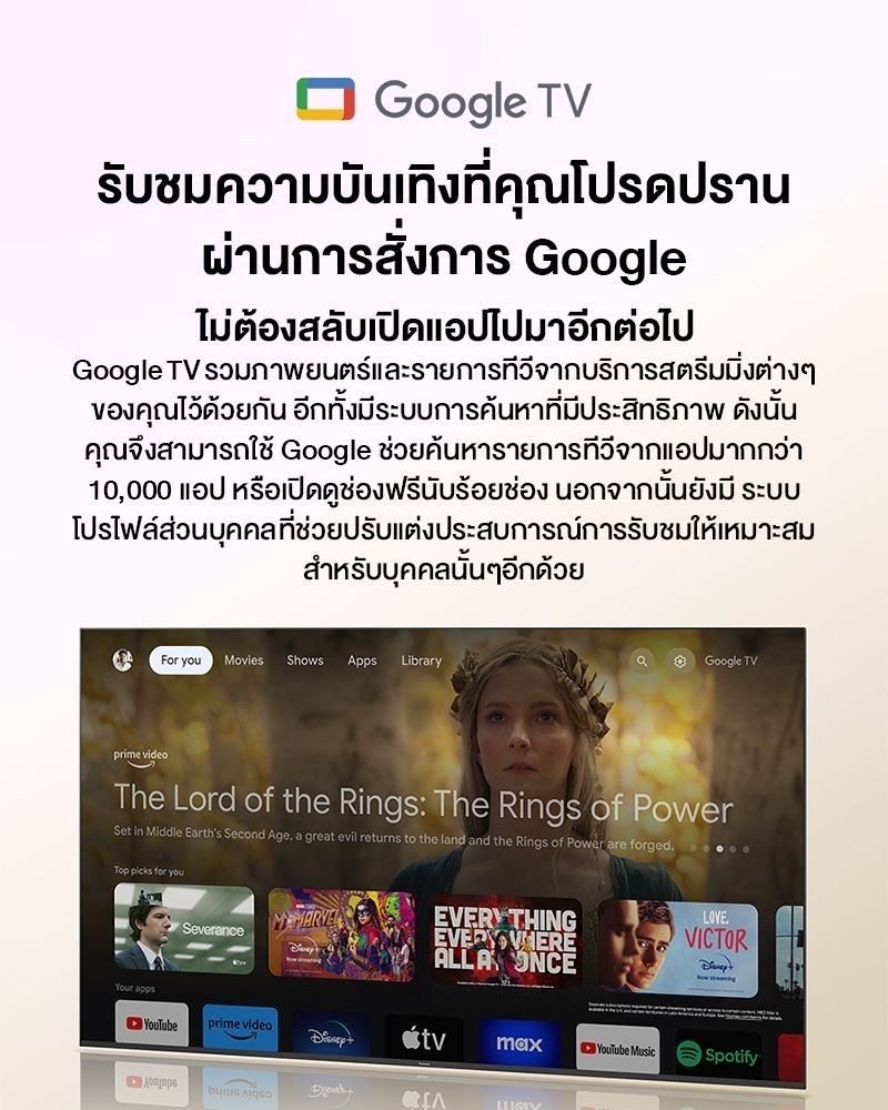 Panasonic Full HD TV TH-43MX800T ทีวี 43 นิ้ว Google TV