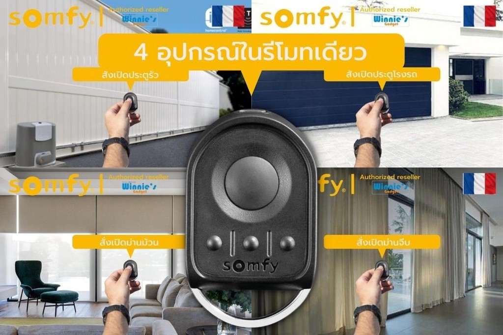 Somfy Keygo RTS (ขายส่ง) รีโมทควบคุมระบบ RTS ป้องกันการโจรกรรมทุกรูปแบบ ...