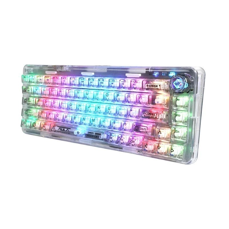 AULA MULTI MODE KEYBOARD F68 WHITE - A0149927 | Shopee Thailand