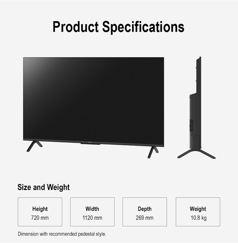 Panasonic TV TH-50MX800T 4K TV ทีวี 50นิ้ว Google TV