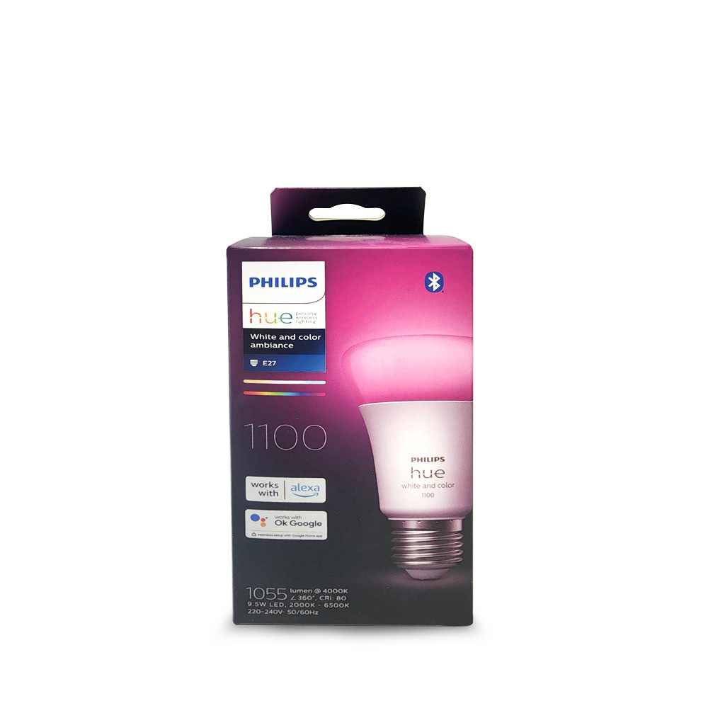 Philips Hue WCA หลอดไฟ LED อัจฉริยะ 16 ล้านเฉดสี ขั้ว E27 (หลอดเดี่ยว ...