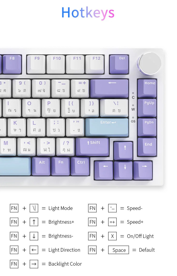 [E-tax E-Receipt] AJAZZ KEYBOARD รุ่น AK820 Wired RGB รับประกันศูนย์ไทย ...