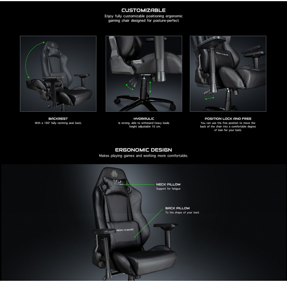 [E-tax E-Receipt] EGA Gaming Chair เก้าอี้เกมมิ่ง รุ่น Type-G6 รับ ...