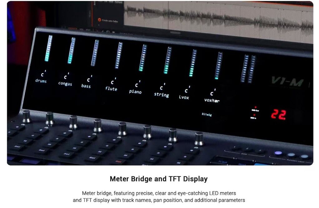 iCon Pro Audio V1-M DAW Controller คอนโทรลเลอร์ปรับแต่เสียง DAW ปลั๊ค ...