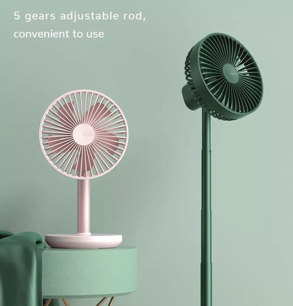 Jisulife Extend Rotate Desk Fan พัดลมตั้งโต๊ะ แบบส่าย/ยืดหดได้ รุ่น ...