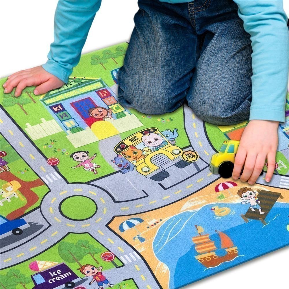 Cocomelon Felt Playmat Set Pk13 รถของเล่น พร้อมแผ่นรอง เหมาะสำหรับเด็กๆ ...