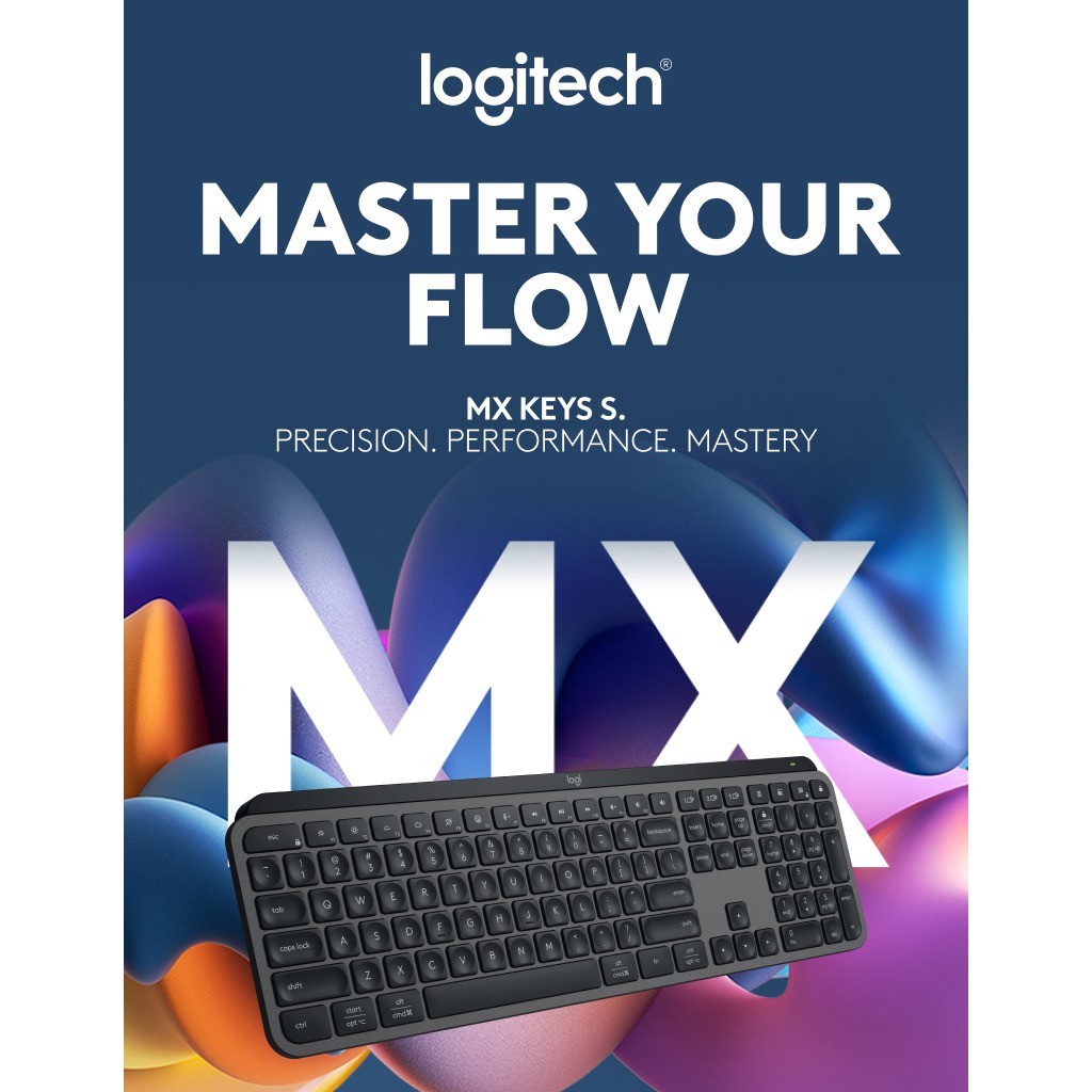 LOGITECH KEYBOARD MX KEYS S THAI LATA+AP-340 - GRAPHITE (IP7-001194 ...