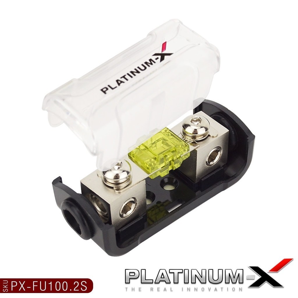 PLATINUM-X กระบอกฟิวส์ PX-FU100.2S 100A เข้า1ออก1 ไส้ฟิวส์ 100แอมป์ ...