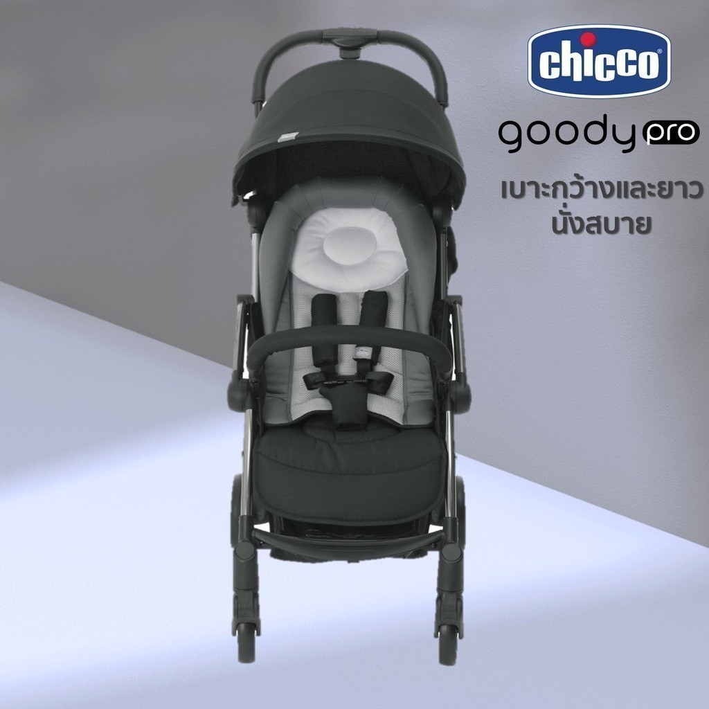 CHICCO Goody Pro Stroller Black Beauty รถเข็นเด็ก 0m+ พับเก็บอัตโนมัติ ...