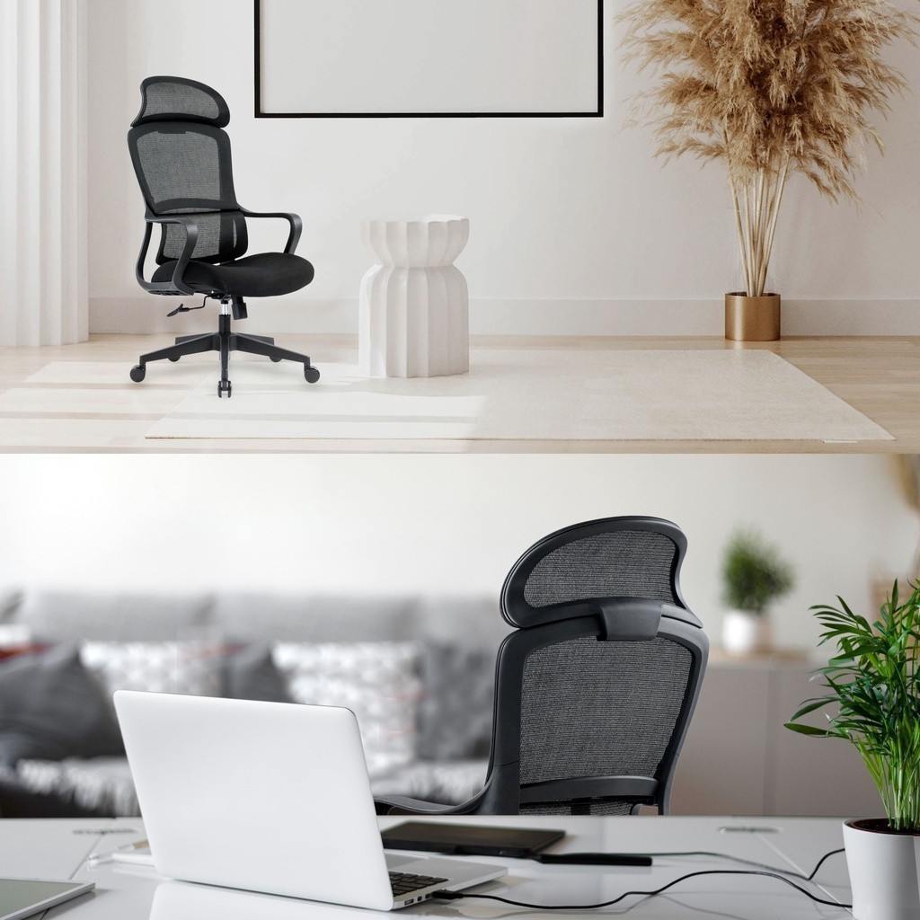 Work Station - Ergonomic chair เก้าอี้ทำงานเพื่อสุขภาพ รุ่น Model G เก้าอี้สีดำ เก้าอี้นั่งทำงาน ราคาประหยัด ลดอาการปวดเมื่อย นุ่มสบาย ตามหลักสรีระศาสตร์ รองรับน้ำหนัก 120 kg.