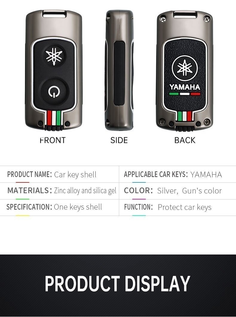 โลหะผสมรถ Remote Key สําหรับ Yamaha Nmax 2021/2022 NVX NVX155 XMAX ...
