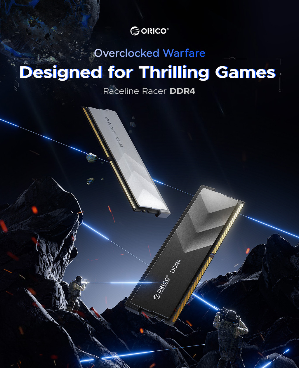 ORICO Raceline Racer DDR4 RAM 8GB 16GB 3200MHz PC DIMM For Desktop ...