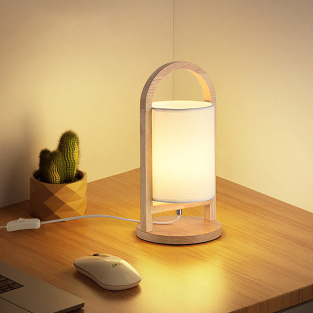 Nataku โคมไฟตั้งโต๊ะ โคมไฟห้องนอน โคมไฟ Table lamp สวิตซ์ปิด-เปิด ขั้ว ...