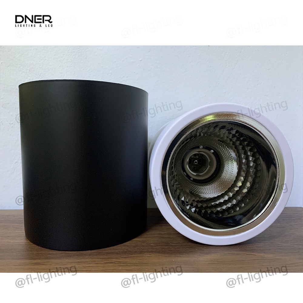 dner-โคมไฟดาวน์ไลท์ติดลอย-ทรงกลม-4-นิ้ว-ขั้วe27-โคมกระป๋อง-ติดลอย-surface-mounted-downlight-e27-สีขาว-สีดำ