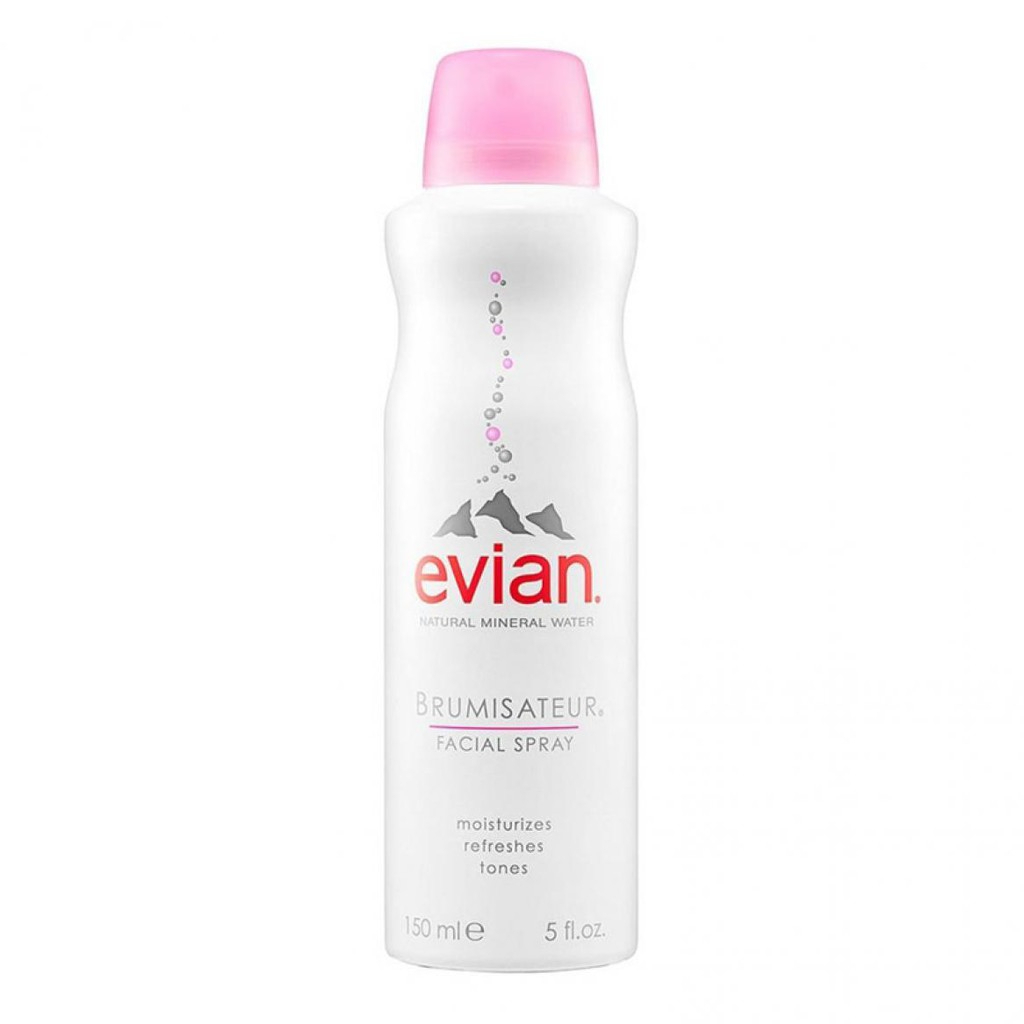 evian-150ml-mineral-water-facial-spray-150ml-ของแท้-100-สเปรย์น้ำแร่ธรรมชาติจาดเทือกเขาแอลป์-ฝรั่งเศส-bellezzamart