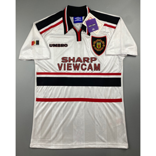 เสื้อบอล ย้อนยุค แมนยู 1997 เยือน  Retro Manchester United Away เรโทร คลาสสิค 1997-99