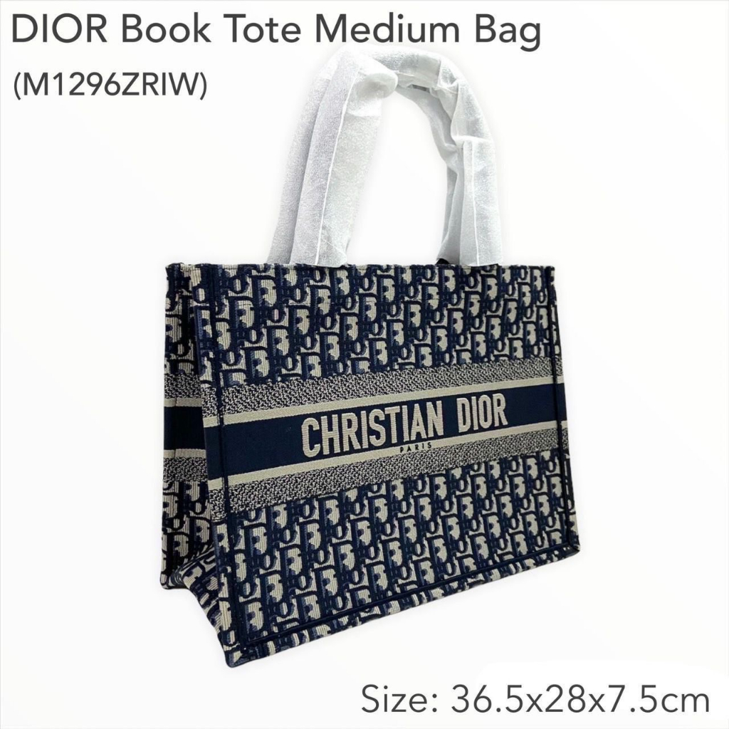 dior-medium-book-tote-bag-ของแท้-100-ส่งฟรี