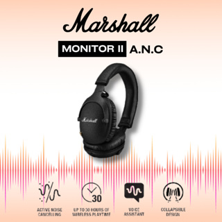 ภาพหน้าปกสินค้า✨พร้อมส่ง🌟MARSHALL MONITOR II A.N.C BLACK - หูฟังครอบหู, หูฟังตัดเสียงรบกวน, หูฟังบลูทูธ [รับประกัน 5 ปี] ที่เกี่ยวข้อง