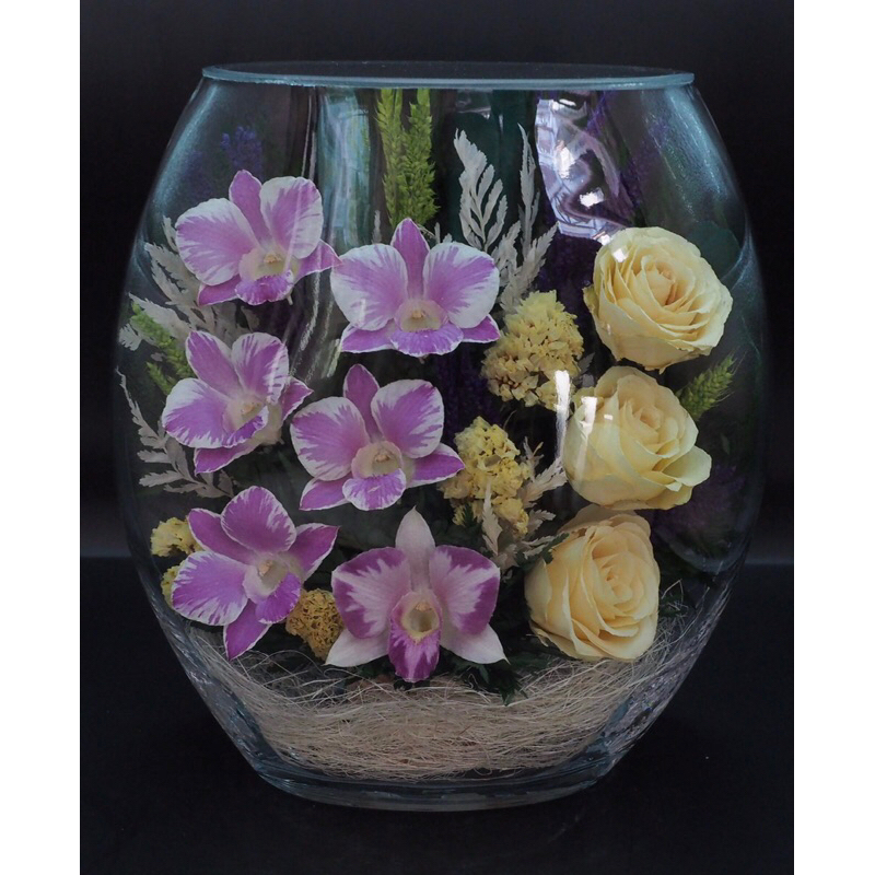 ดอกไม้อบแห้งในแก้ว-dried-flower-in-glass-er-model-แก้วอีอาร์