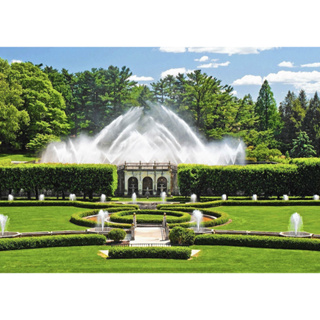 โปสเตอร์ภาพสวนน้ำพุขนาดใหญ่ อันเลื่องชื่อ Longwood Garden in USA  ขนาด A3 (แนวนอน 200g.) P-103FG