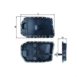 กรองเกียร์ออโต้ BMW SERIES 1 E81 E87 3 E90 5 E60 6 E63 7 E65 F01 X1 E84 X3 E83 X5 E70 X6 E71 Z4 E85 E89 MAHLE