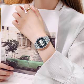 ภาพขนาดย่อของภาพหน้าปกสินค้าAMELIA AW059 นาฬิกาข้อมือผู้หญิง นาฬิกา A159W วินเทจ นาฬิกาผู้ชาย นาฬิกาข้อมือ นาฬิกาดิจิตอล Watch สายสแตนเลส พร้อมส่ง จากร้าน amelia_sp บน Shopee ภาพที่ 3