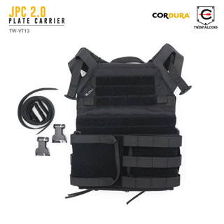 เสื้อเกราะ JPC 2.0 Plate Carrier (Twinfalcons)วัสดุผ้า Delustering Cordura 500D  Easy 2-Step Emergency Quick Release C