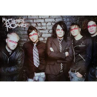 โปสเตอร์ รูปถ่าย วง ดนตรี My Chemical Romance POSTER 24”x35” Inch American Pop Punk Alternative Rock