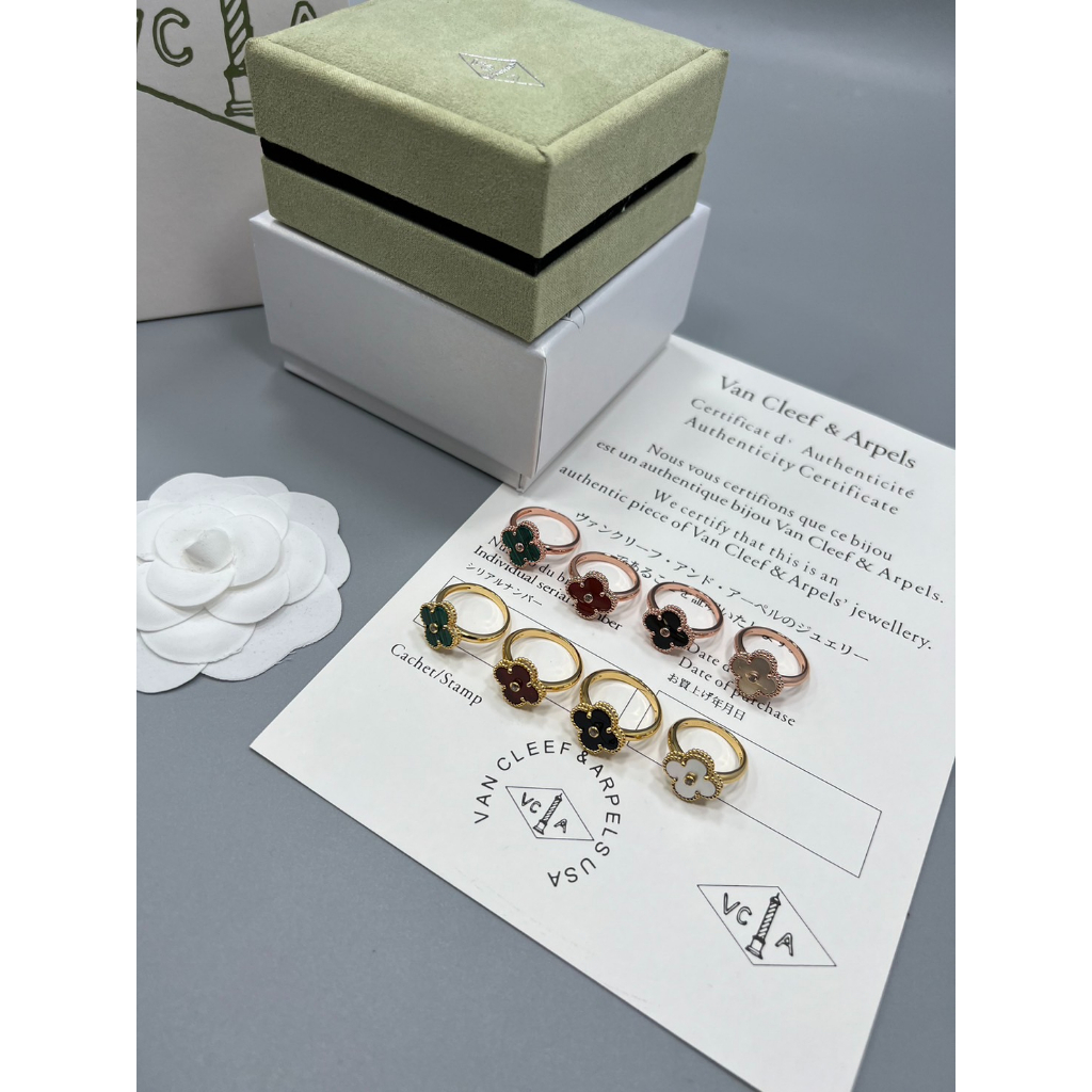 ️ Van cleef & Arpels Ring ️ Original มาพร้อมอุปกรณ์ Shopee Thailand