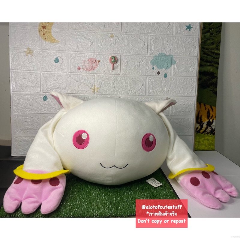 ตุ๊กตาทรงหมอน-kyubey-สาวน้อยเวทมนตร์มาโดกะ-banpresto-2012-ป้ายห้อย-puella-magi-madoka-magica-kyubey-chubby-face-cushion