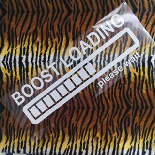 สติ๊กเกอร์ แต่งรถ สะท้อนแสง boost loading มีหลายสี และ 3 ขนาดให้เลือก ทนแดดทนฝน ติดได้กับรถยนต์ทุกรุ่น