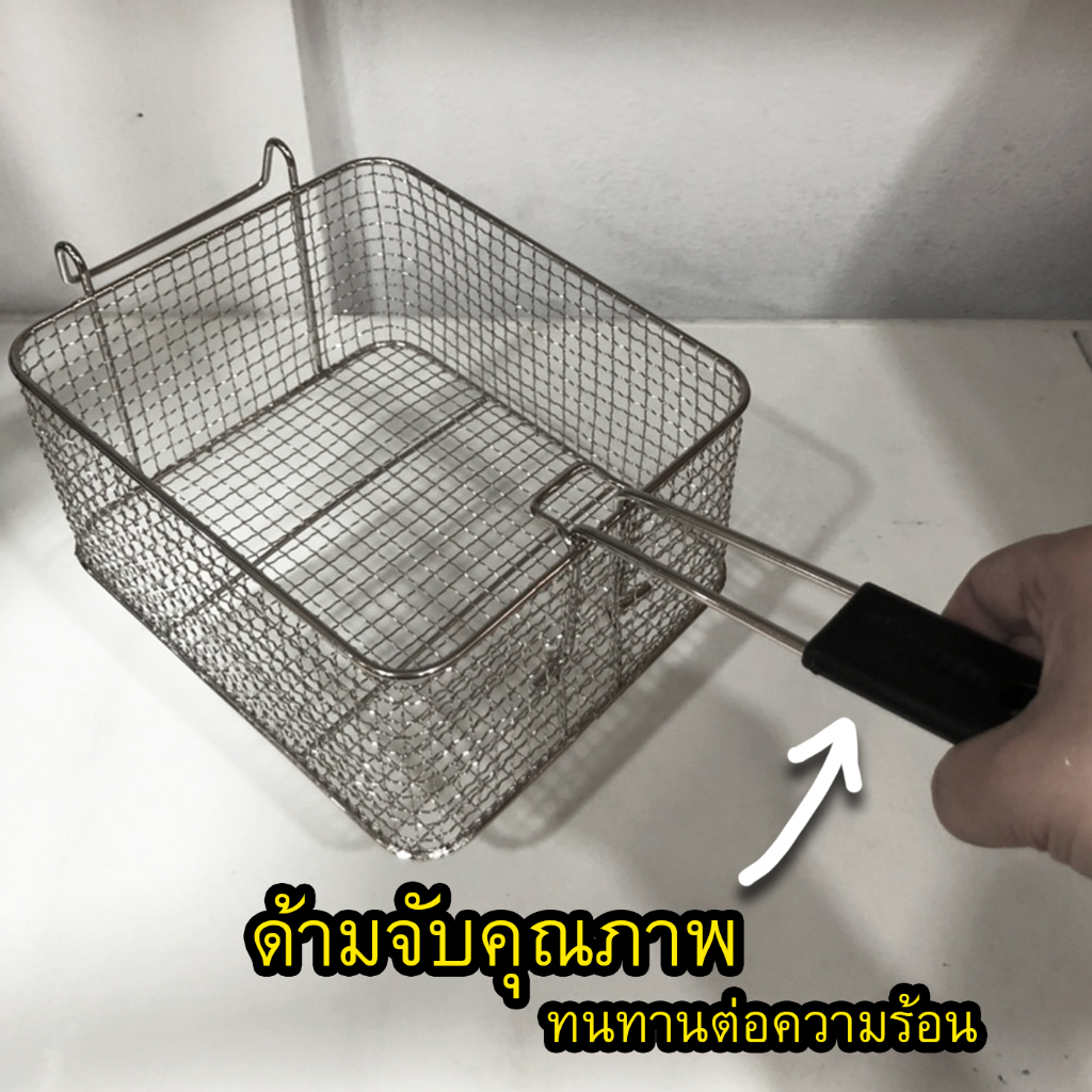 หม้อทอดเพื่อการพาณิชย์-deep-fryer-หม้อทอดไฟฟ้า-เตาทอดไฟฟ้า-6-ลิตร-เตาทอด-หม้อทอด-เตาเดี่ยว