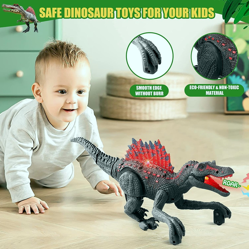 เคลียร์สต๊อก-ไดโนเสาร์-ของเล่นไดโนเสาร์ควบคุมระยะไกลสำหรับเด็ก-พร้อมแสงสีเสียง-ของเล่นเด็ก-ของขวัญ-gift