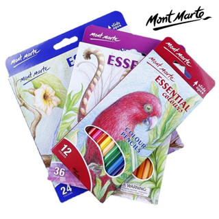 Mont Marte Colour Pencils Essentials/Signature 12pc/36pc ชุดดินสอสีไม้ Mont Marte 12 แท่ง และ 36 แท่ง