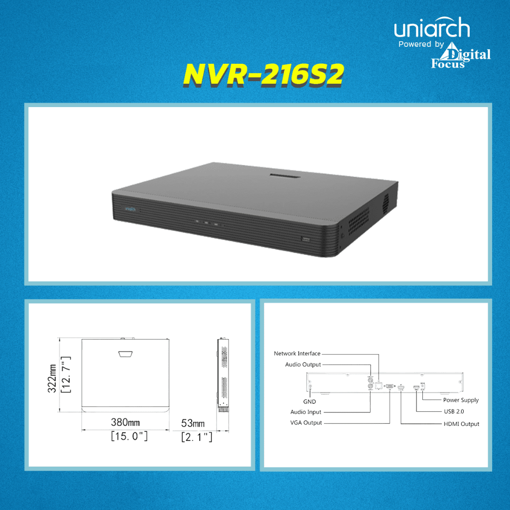 uniarch-รุ่น-nvr-216s2-เครื่องบันทึกภาพกล้องวงจรปิด-16ch-ประกันศูนย์-3-ปี-สามารถออกใบกำกับภาษีได้