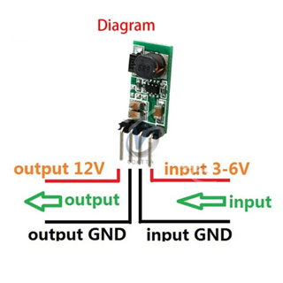 DC 3.3V 3.7V 5V 6V 12V Step Up Power Transformer Boost Converter แหล่งจ่ายไฟเร่งโวลต์ตัวควบคุวม Converter