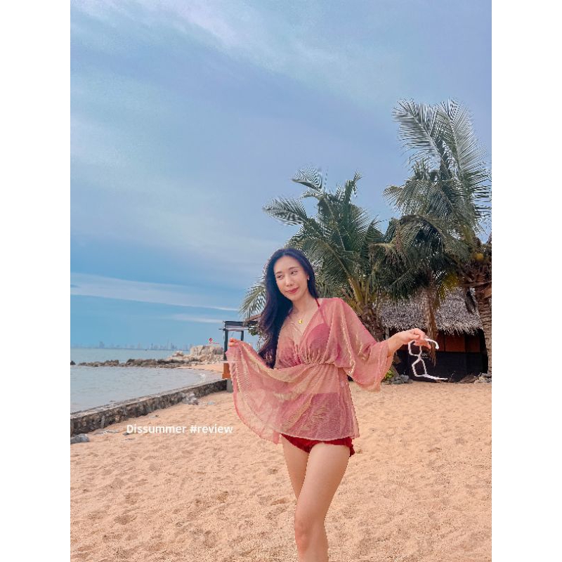 Dis Summer ชุดว่ายน้ำ เซต3ชิ้น คลุมวิ้ง | Shopee Thailand
