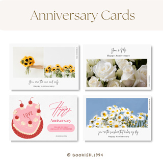 โปสการ์ด การ์ดวันครบรอบ | Anniversary Card (ราคาต่อใบ/ มีซองกระดาษ)