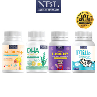 ภาพขนาดย่อของภาพหน้าปกสินค้าNBL DHA Algae Oil 470mg สำหรับเด็ก DHAเด็ก DHAบำรุงสมอง วิตามินเด็ก แคลเซียม เด็ก Nubolic Calcium Elderberry Colostrum จากร้าน littlershop บน Shopee