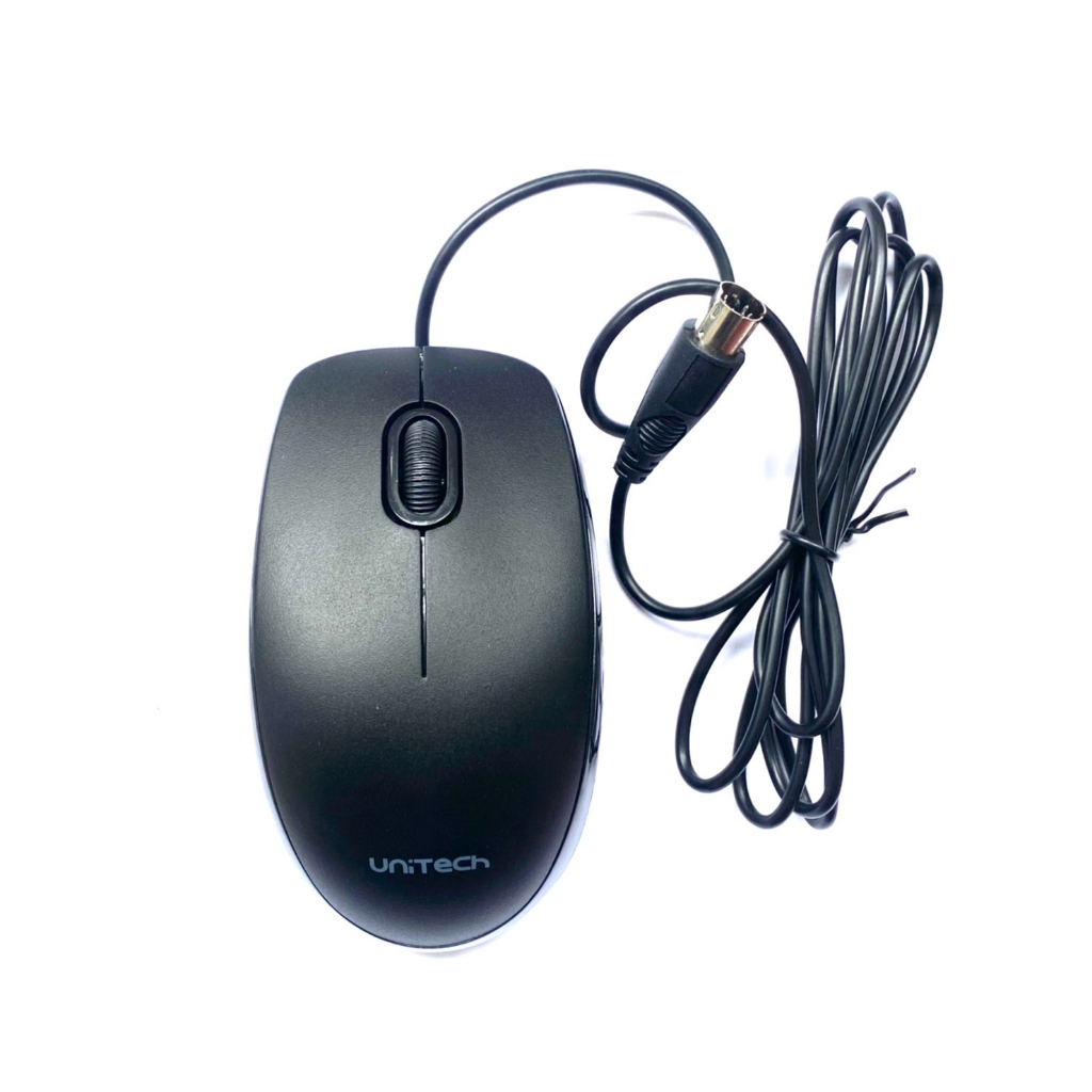 เม้าส์-mouse-ps-2-unitech-unm-001-optical-หัวกลม-เครื่องชั่ง-โรงงาน-เครื่องจักร