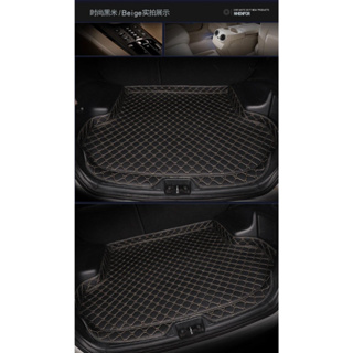 แผ่นรองกระโปรงหลังรถ Trunk Mats FOR TOYOTA CAMRY ปี2020 กันกระแทกป้องกันรอยขีดข่วนและทนต่อสารเคมี สี Black and Beige