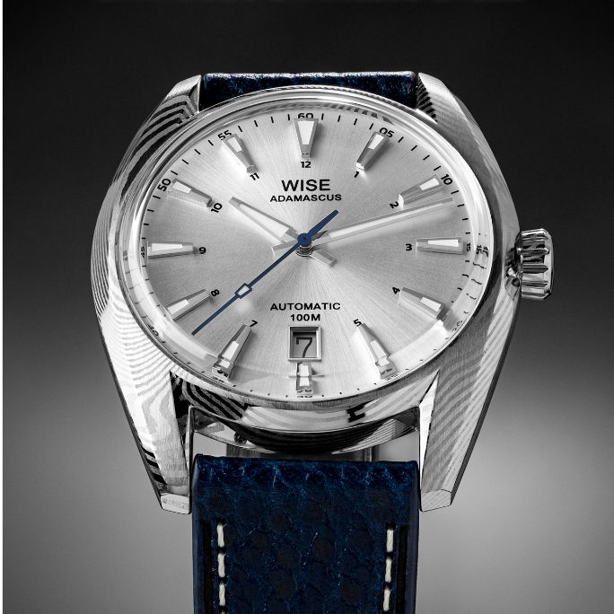 ภาพหน้าปกสินค้าWISE รุ่น Adamascus AD7 Damascus Stainless Steel นาฬิกาข้อมือ 39 มม. จากร้าน thailandwatch บน Shopee