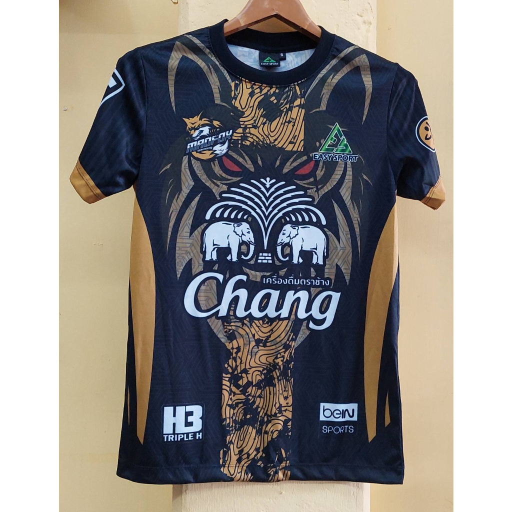 เสื้อกีฬาช้างลายเสือทองดำเบอร์10