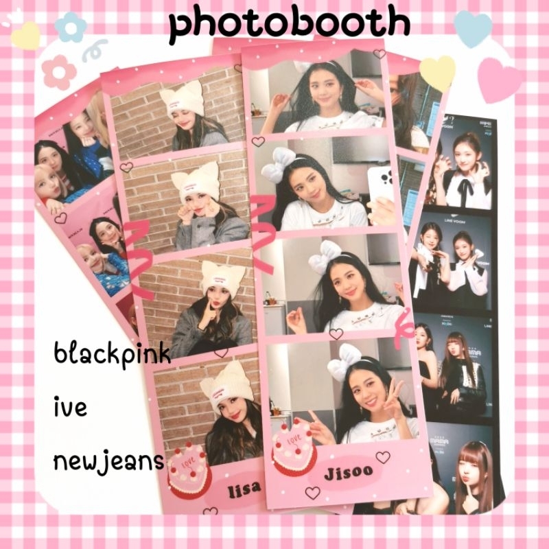 ภาพหน้าปกสินค้าblackpink ive newjeans - photobooth 2x6 นิ้ว รูป โพลารอยด์ ที่คั่นหนังสือ kpop