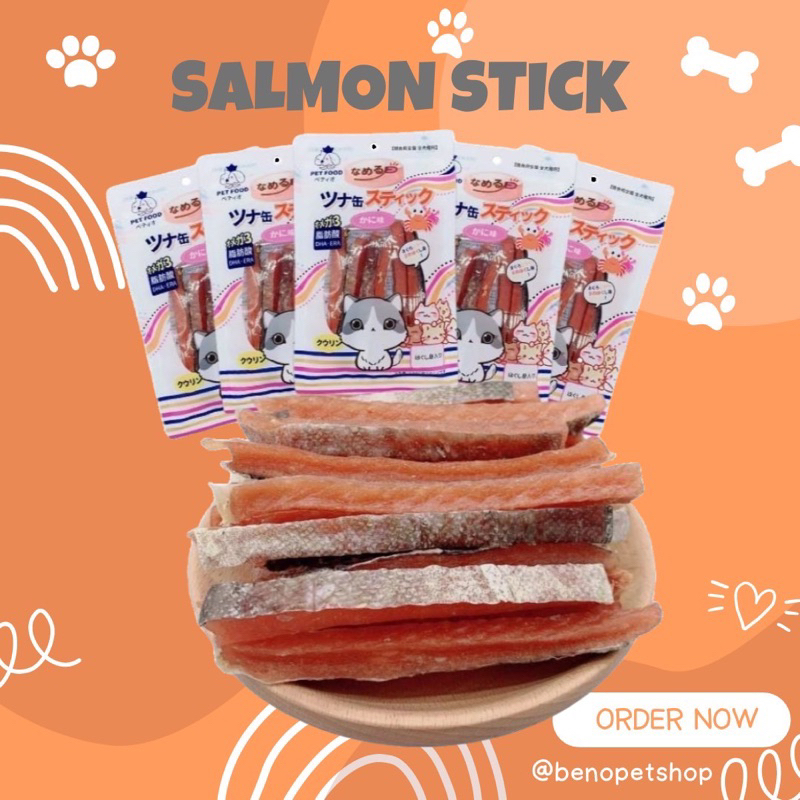 ขนมสุนัขทำจากปลาแซลมอนแท้-salmon-stick