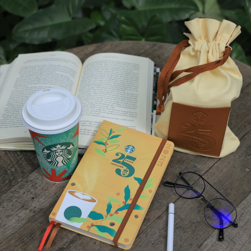 Starbucks x Moleskin Planner 2023 with bag&coupon Shopee Thailand